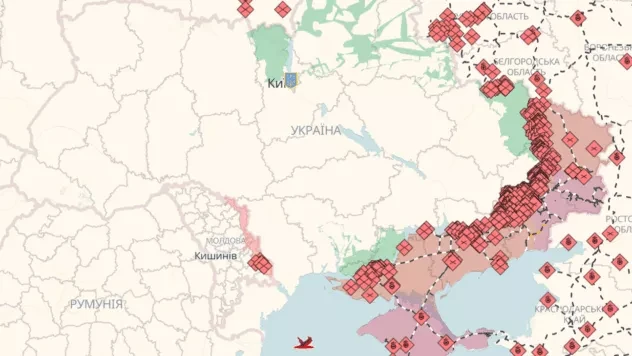 Онлайн-карта бойових дій в Україні: де точаться бої на 05.09.2026