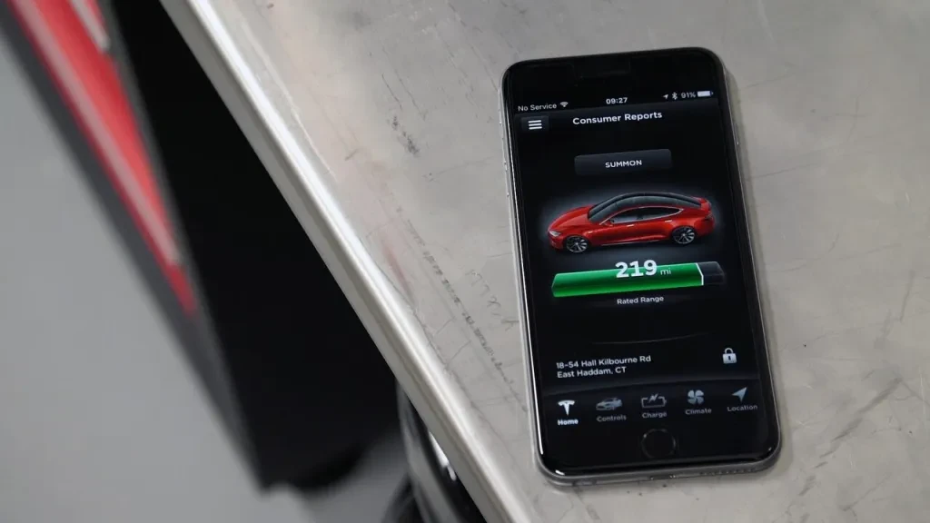 Tesla app